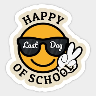 Happy Last Day of School - Cool Emoticon Sticker